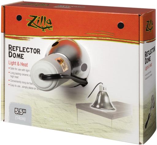 Zilla Dome Reflector Silver Ceramic 5.5"