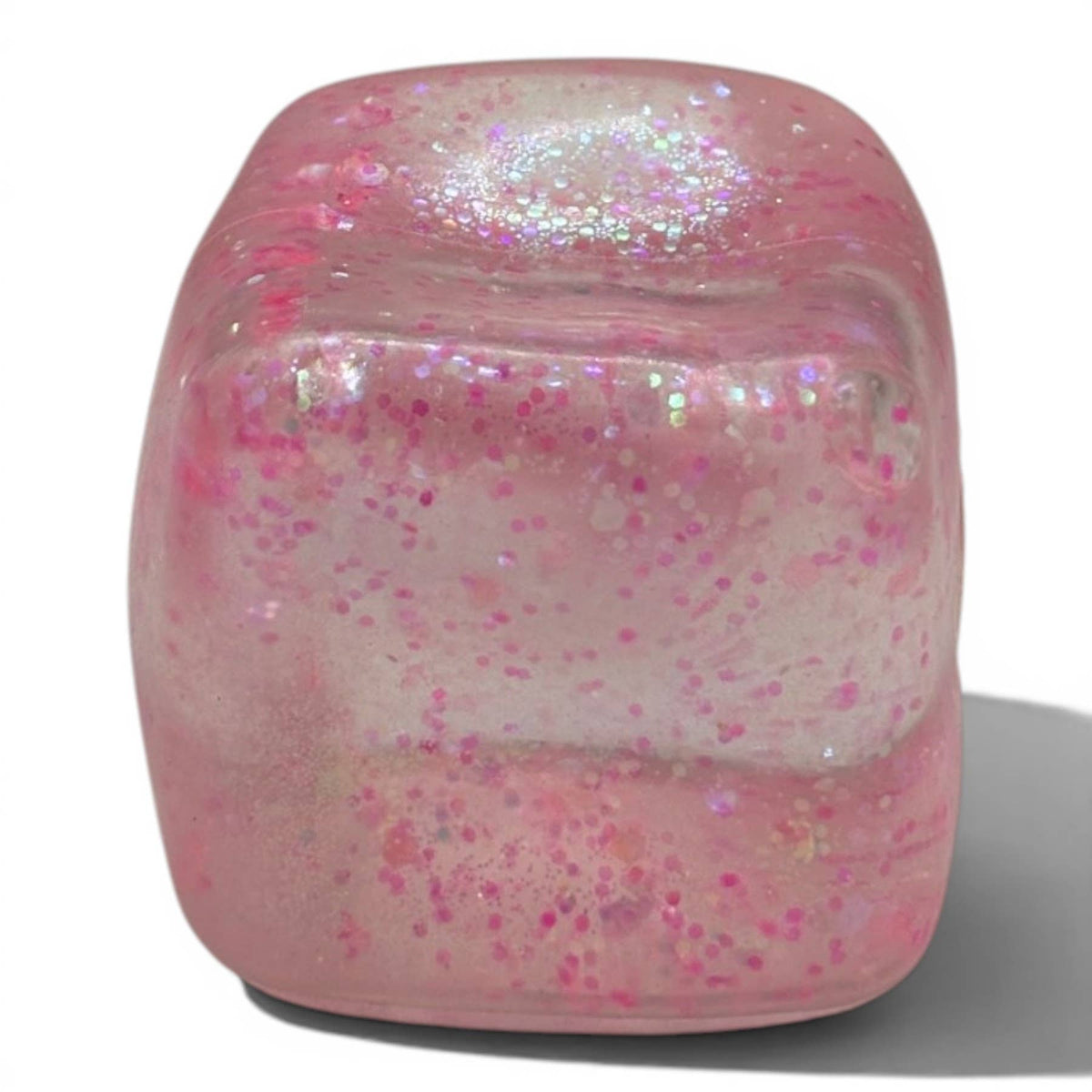 K & S WHOLESALE INC - Jumbo Stress Ball Cube – Glitter Gel Sensory Fidget Toy