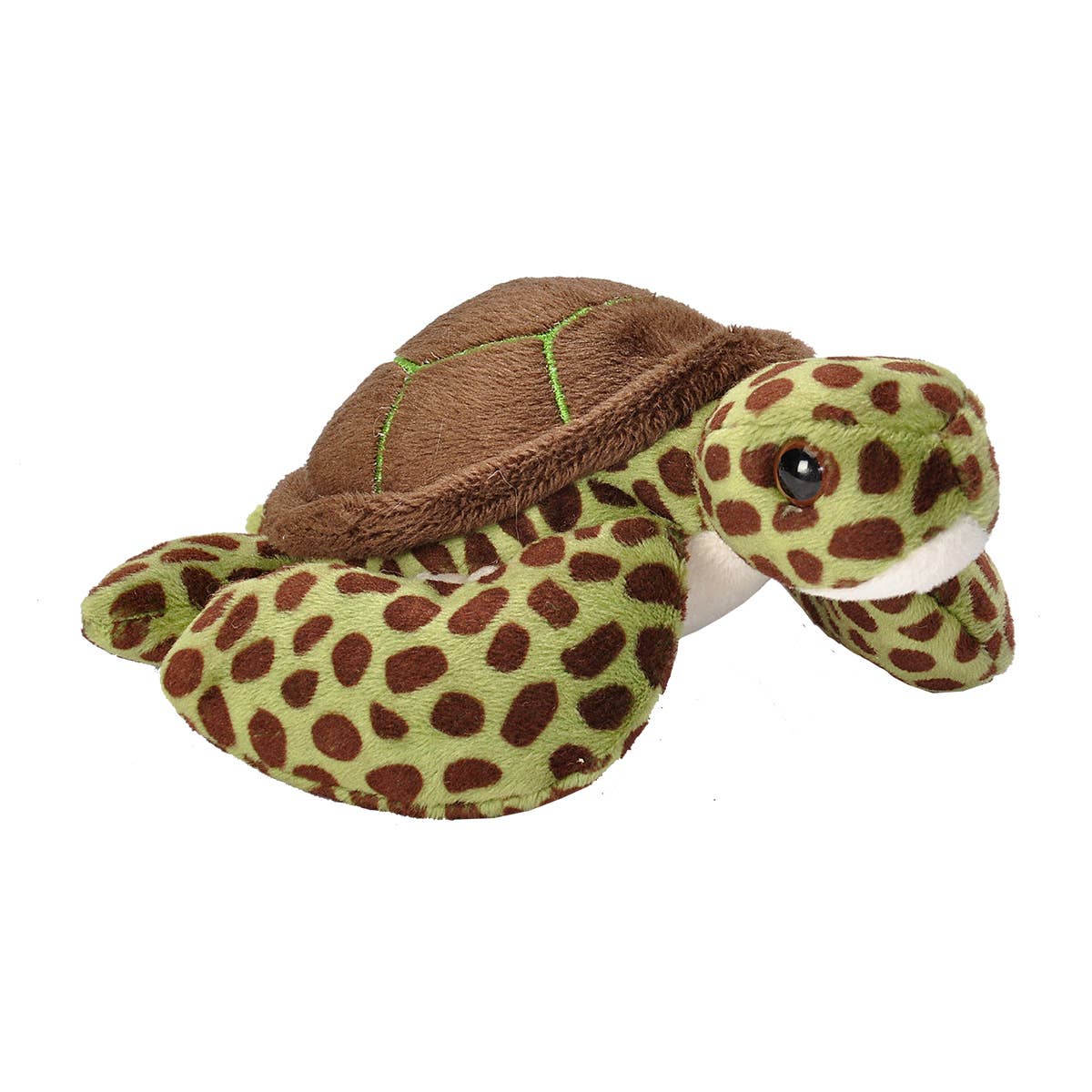 Wild Republic - Pocketkins-ECO-Green Sea Turtl Stuffed Animal 5"