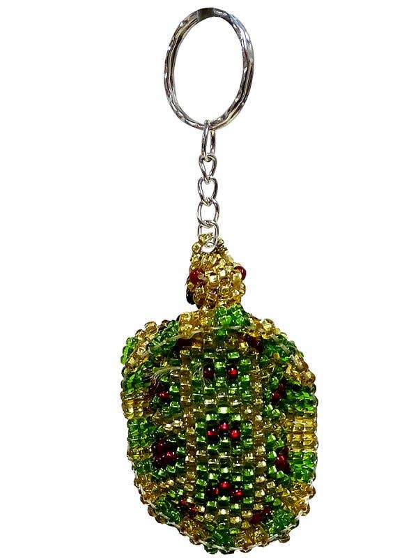 Pichincha - Beaded Turtle Seed Bead Figurine Keychain