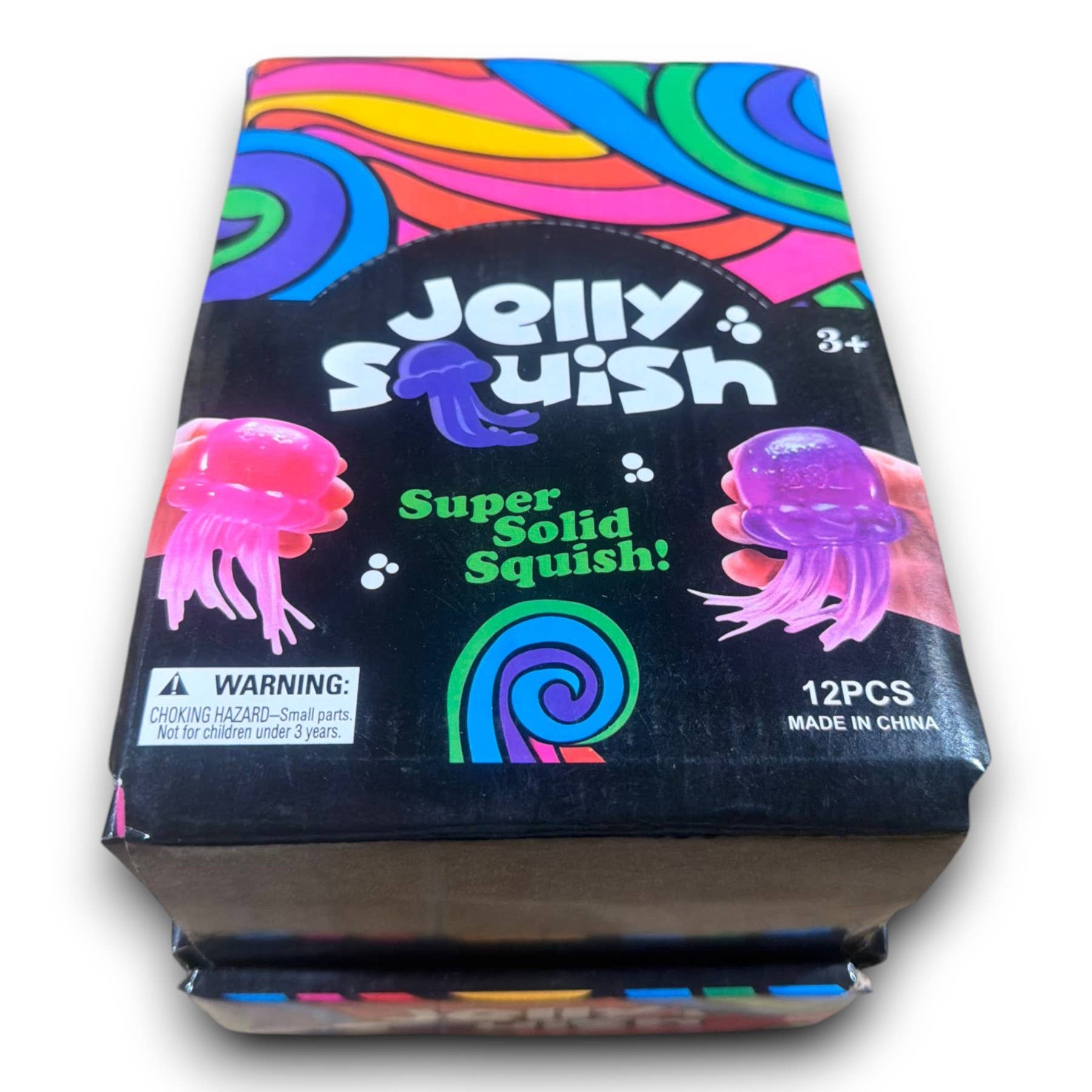 K & S WHOLESALE INC - Jelly Squish Super Solid Squish Toy – 12pc Counter Display