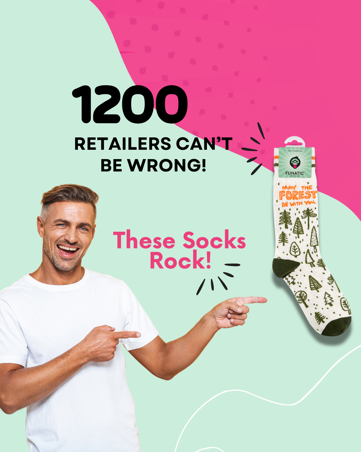 May The Forest Be With You Socks | Unisex | Nature | Funatic