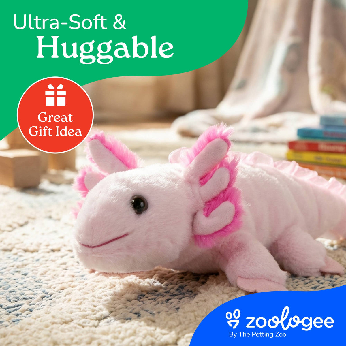 The Petting Zoo - Scoopz Axolotl Small 8" (24cm)
