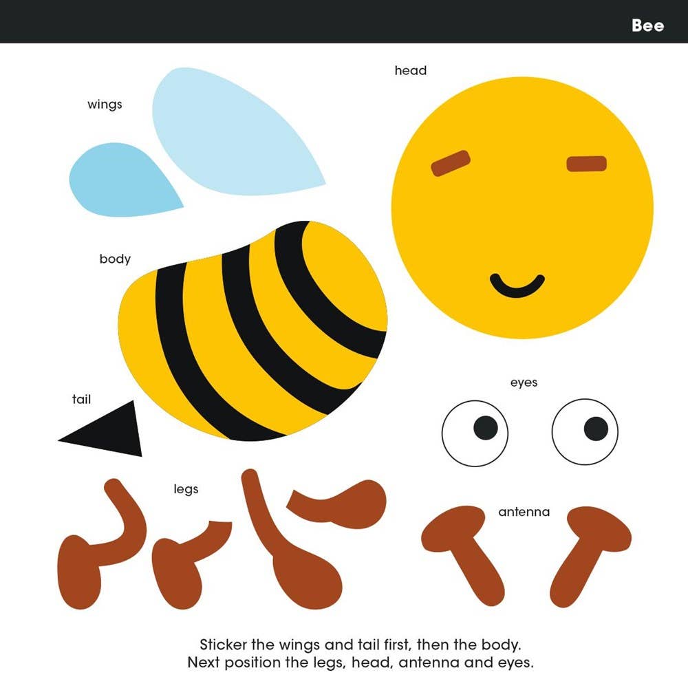 Sourcebooks - First Sticker Art: Creepy Crawlies (Create 20 Cute Insects)