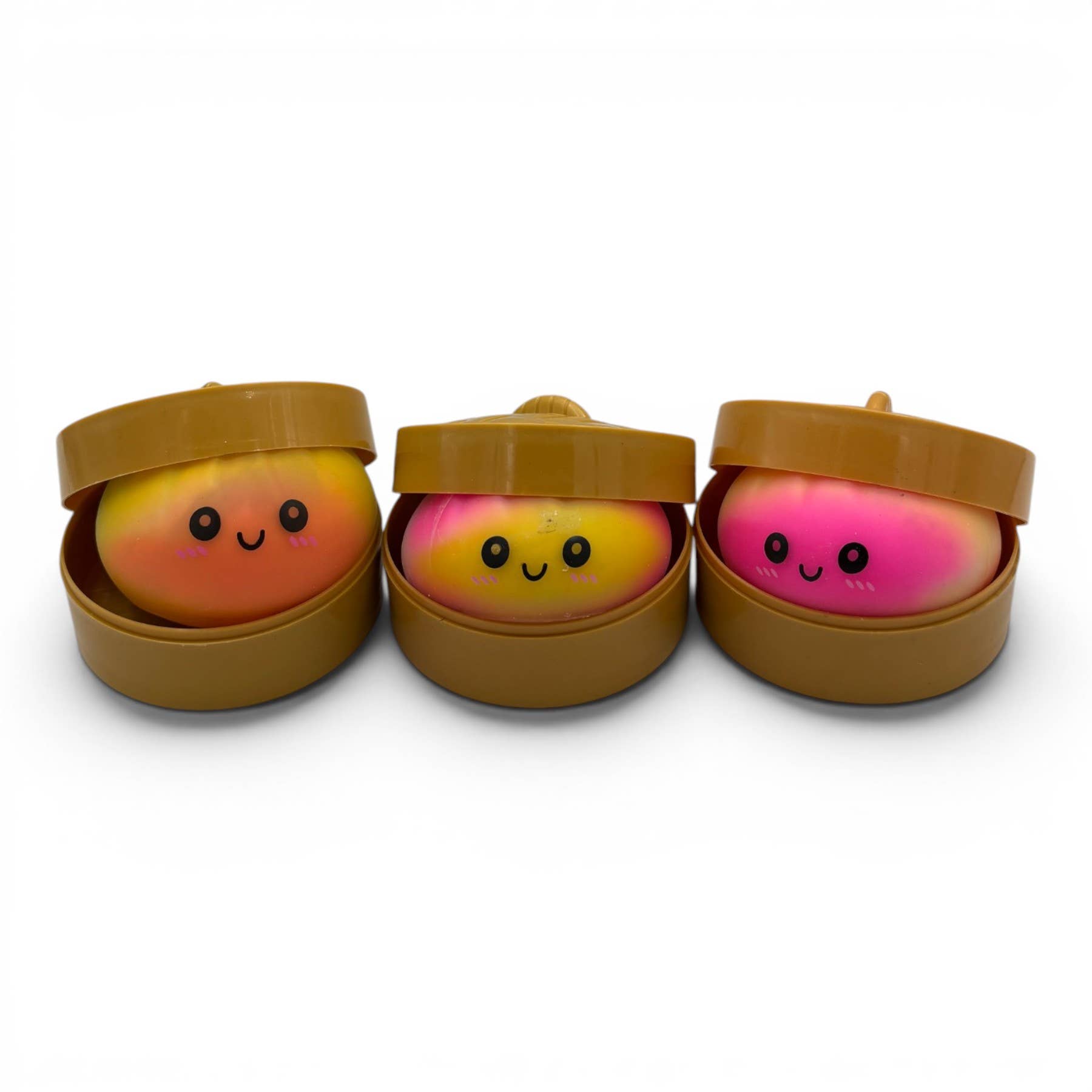 K & S WHOLESALE INC - Tie Dye Neon Bun Squishy Toys – 12ct PDQ
