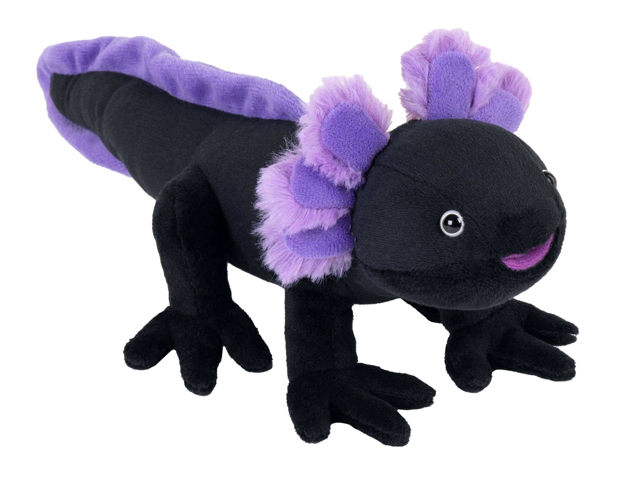 Wild Republic - CK-Mini Axolotl Black Stuffed Animal 8"
