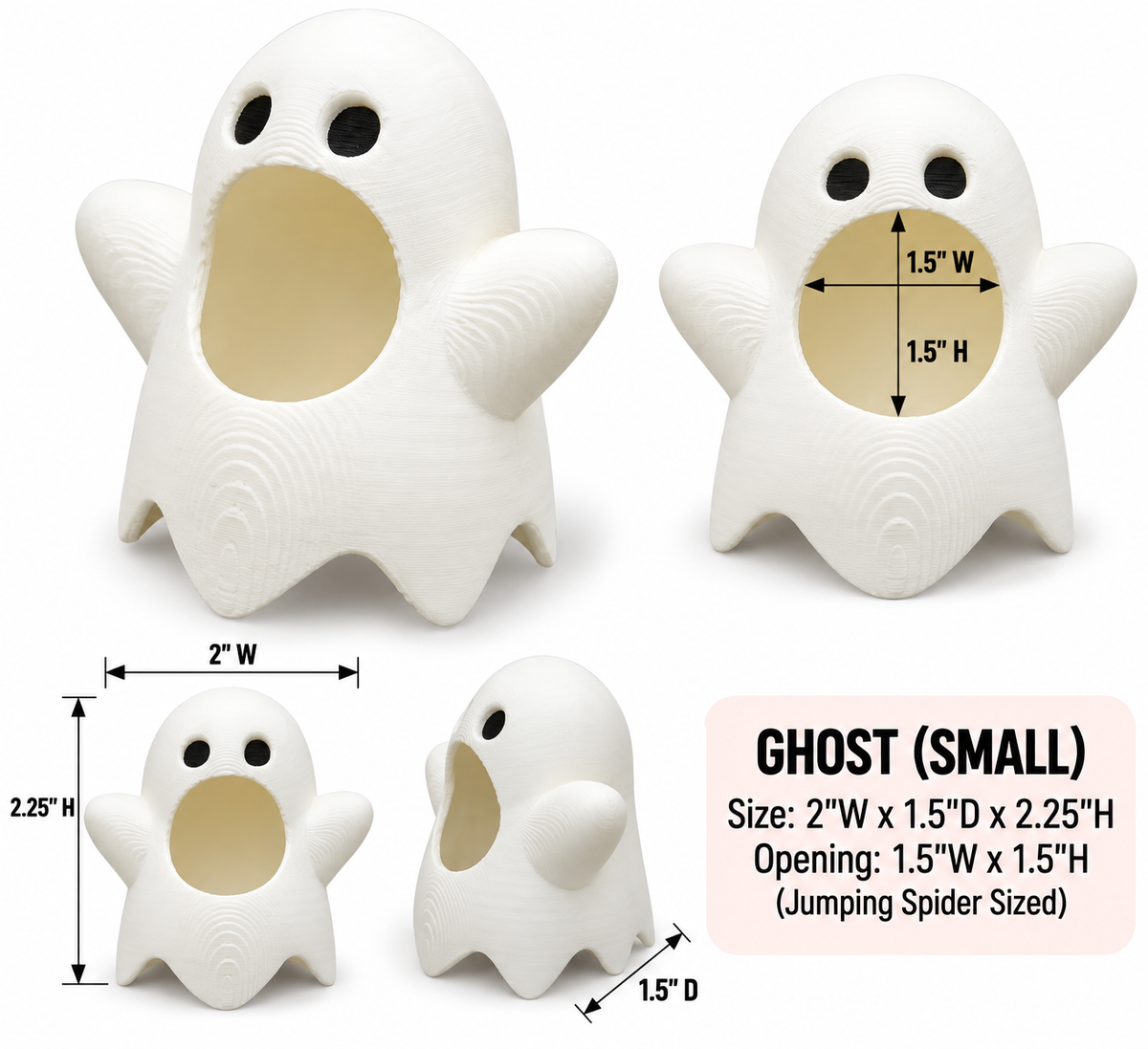 Ghost Hide For Jumping Spiders