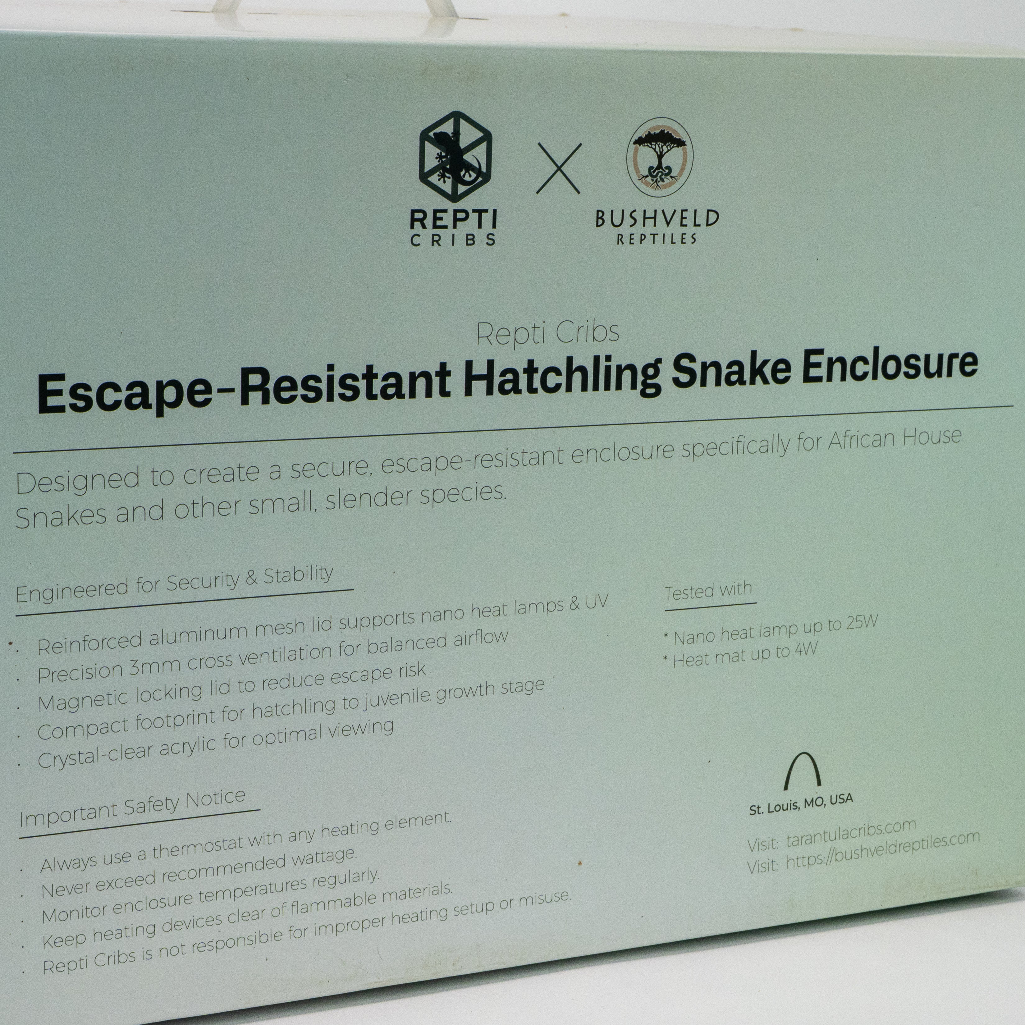African House Snake Enclosure | 14x12x10 | Bushveld Reptiles Collab