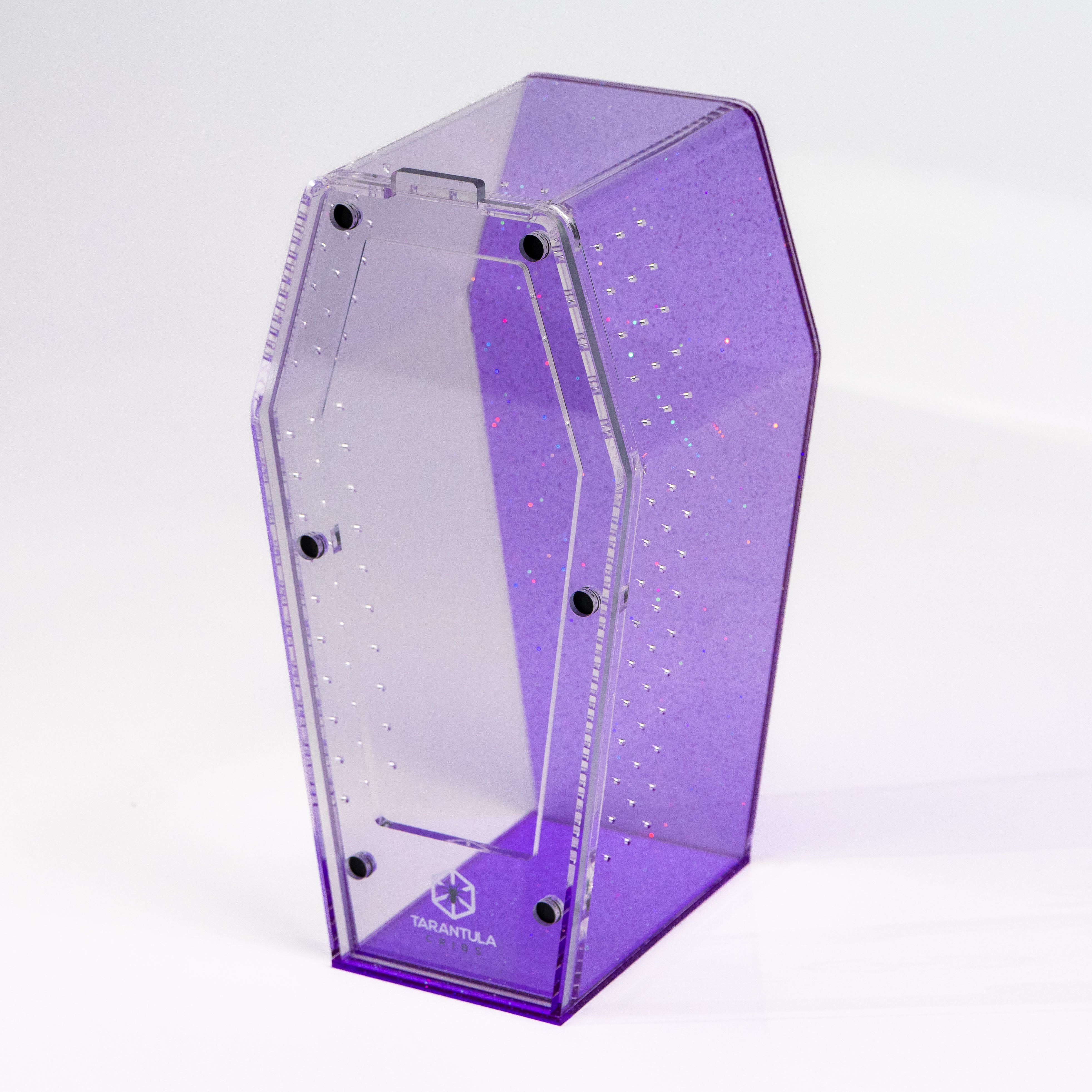 Coffin Crib Medium- Glitter Purple