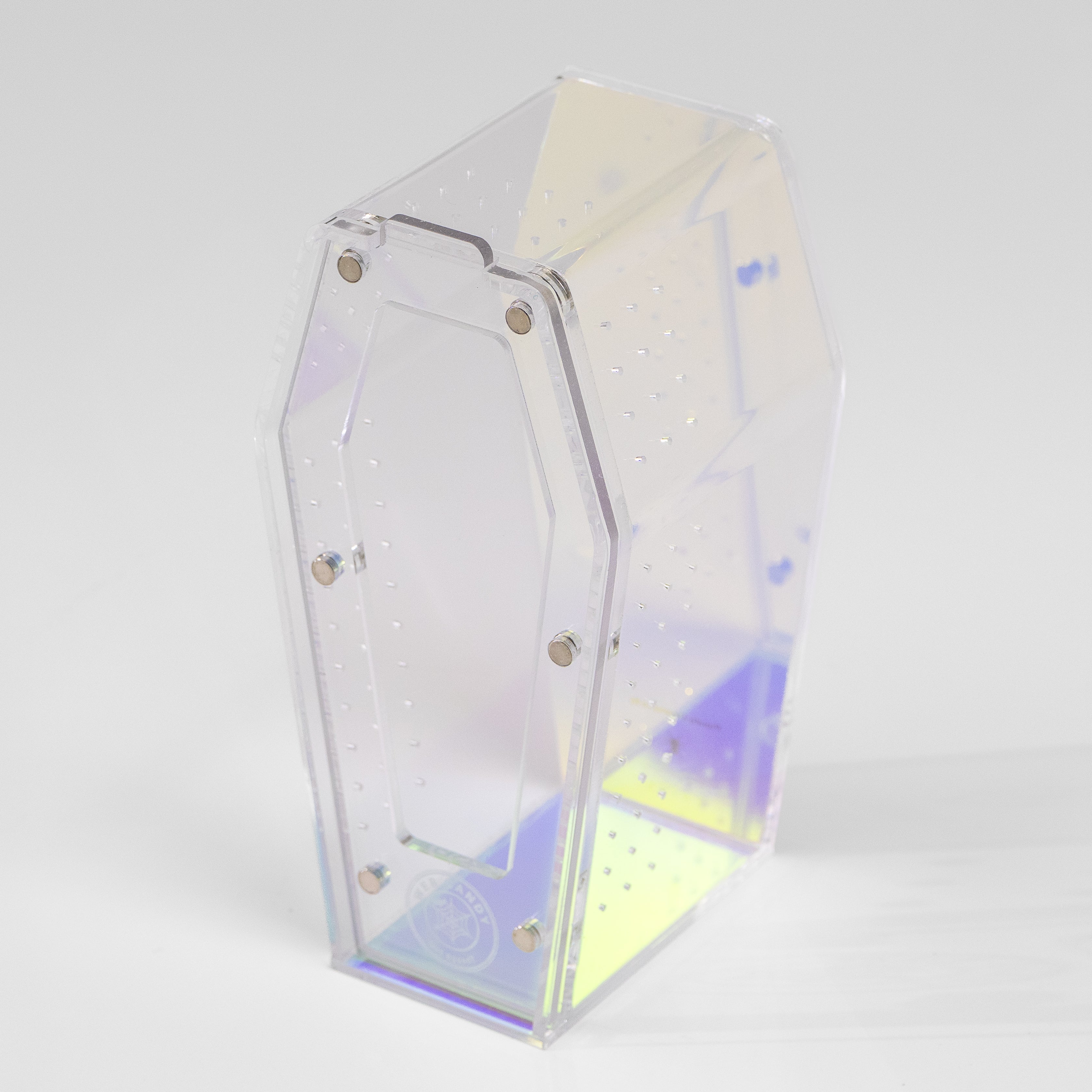 Iridescent Coffin Crib- Medium  by "Web Candy"