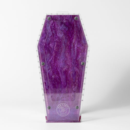 Web Candy- Purple Galaxy - Medium Coffin Crib