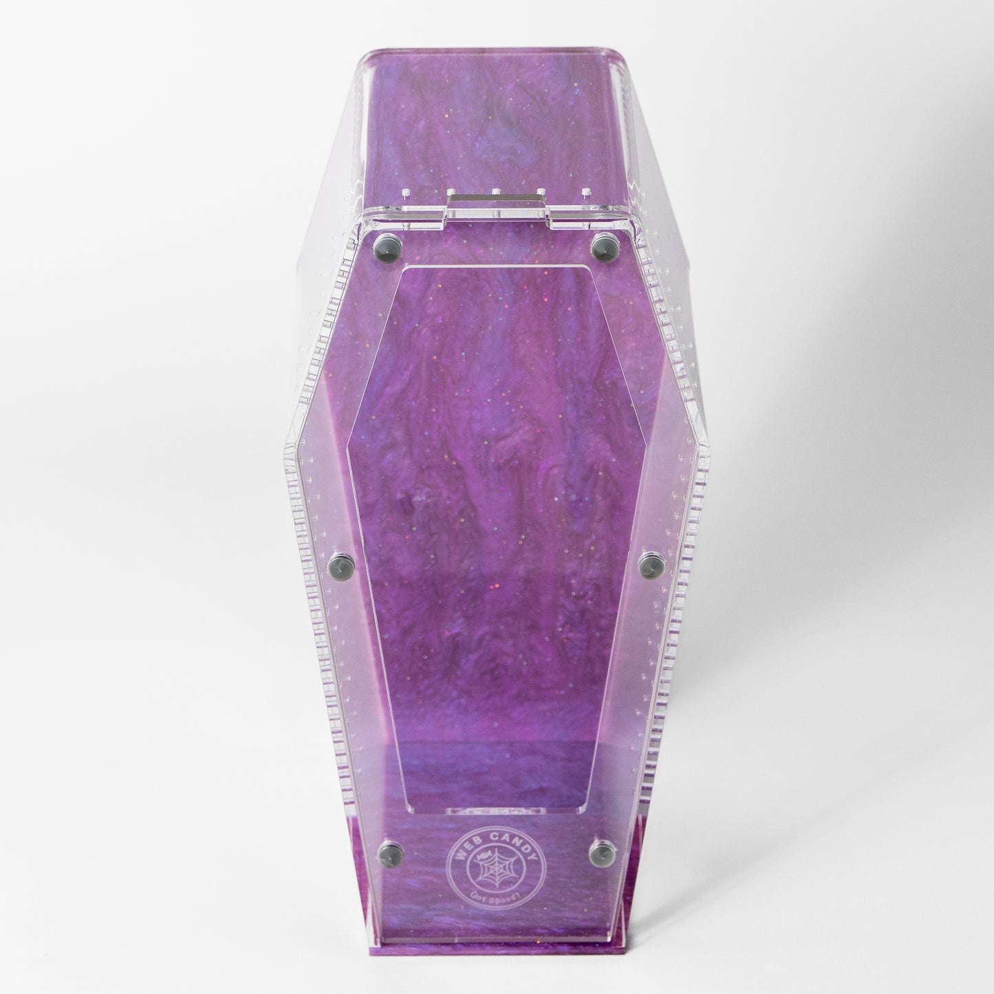 Web Candy- Purple Galaxy - Medium Coffin Crib