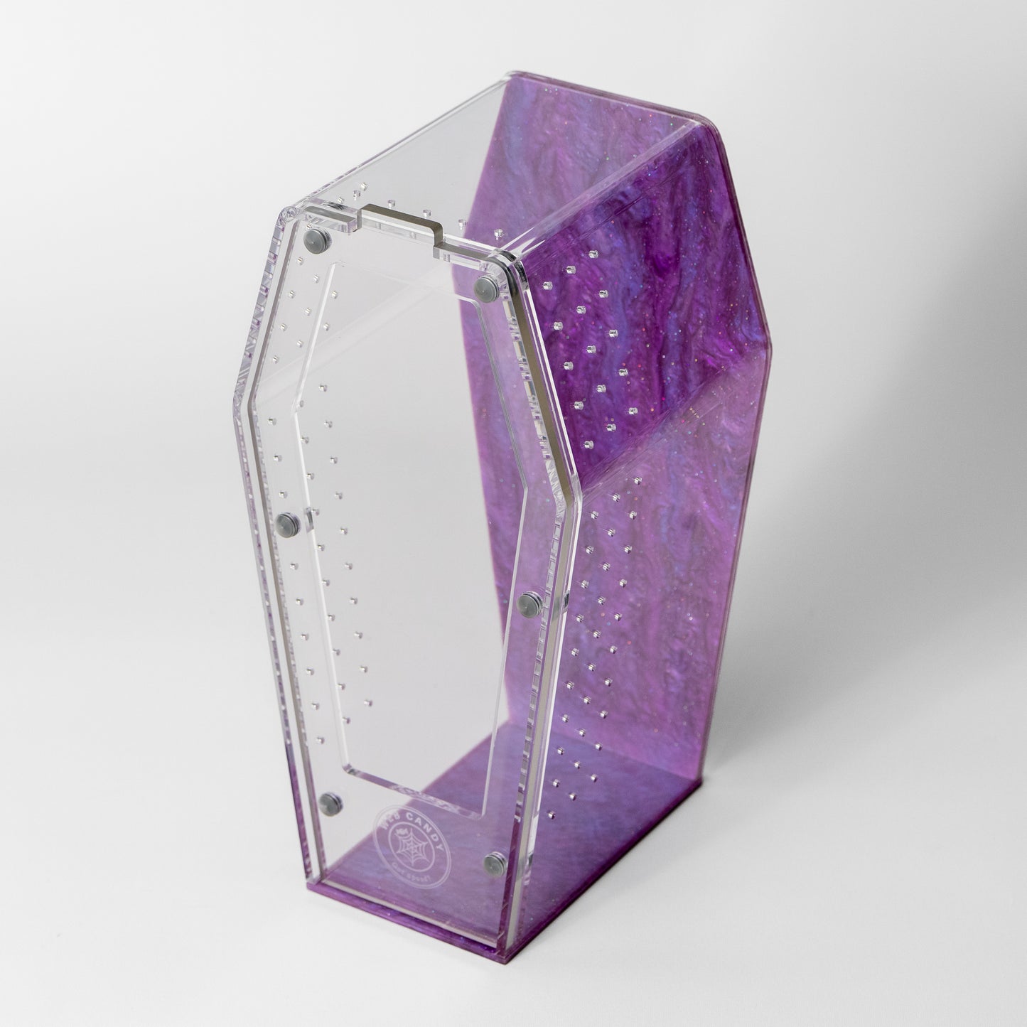 Web Candy- Purple Galaxy - Medium Coffin Crib