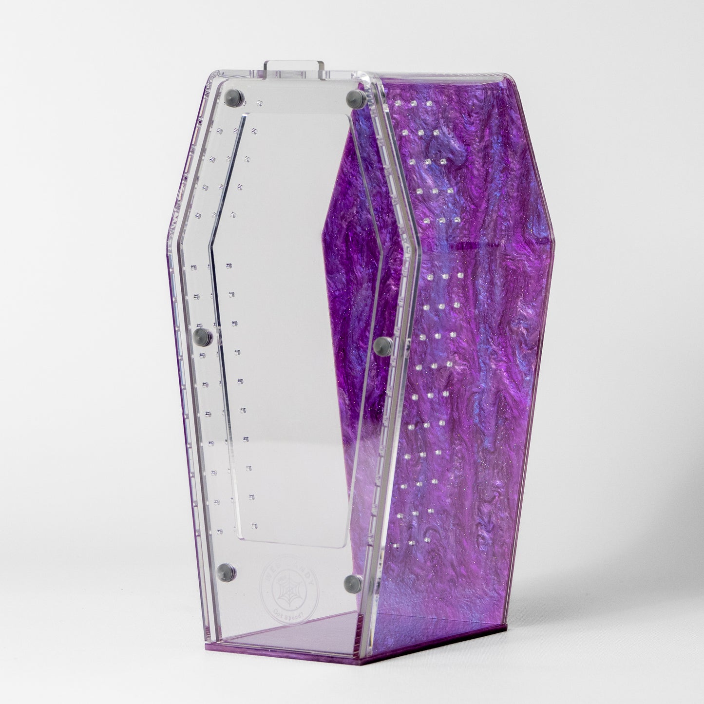 Web Candy- Purple Galaxy - Medium Coffin Crib