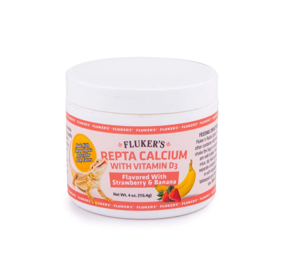 Fluker's Repta Strawberry-Banana Flavored Calcium with Vitamin D3 1ea/4 oz