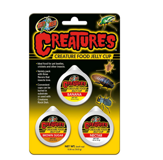 Zoo Med Creatures Food Jelly Cup 3pc