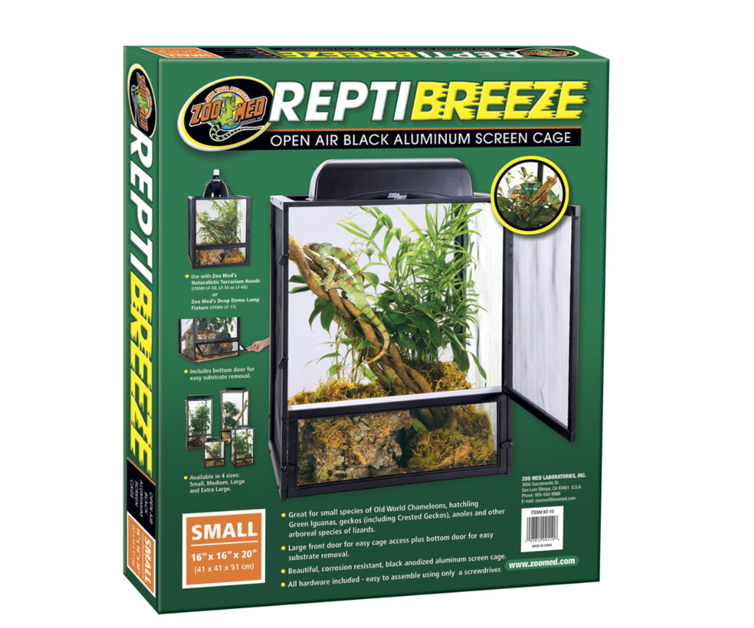 Zoo Med ReptiBreeze Screen Terrarium Small 16x16x20