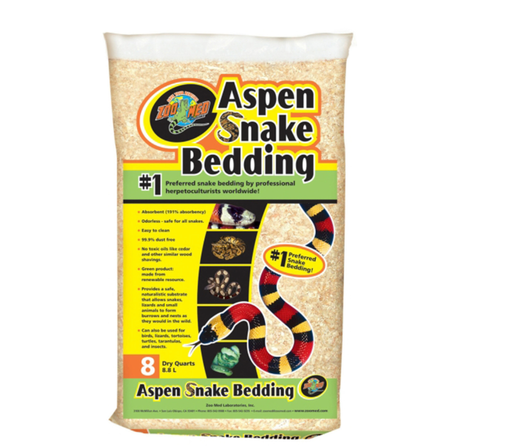 Zoo Med Aspen Snake Bedding Tan, 1ea/8 qt