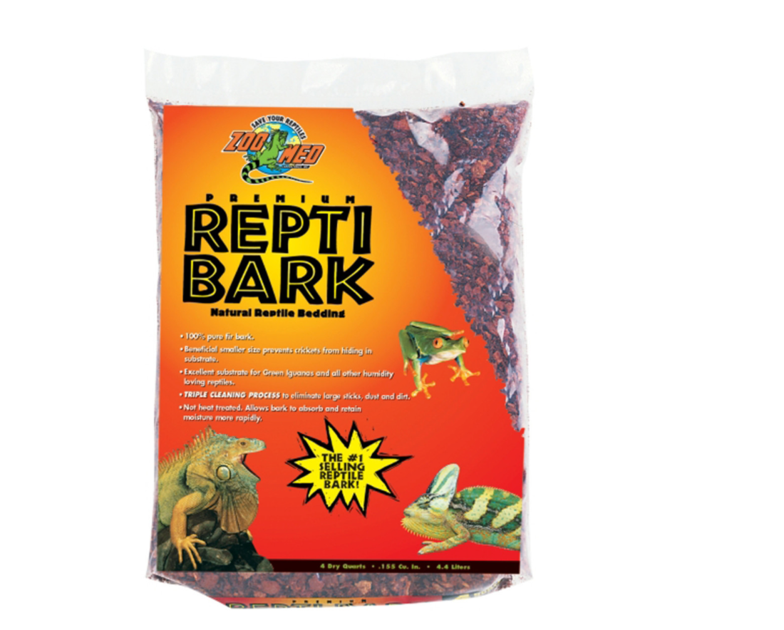 Zoo Med Premium ReptiBark Bedding Substrate Brown, 1ea/4 qt
