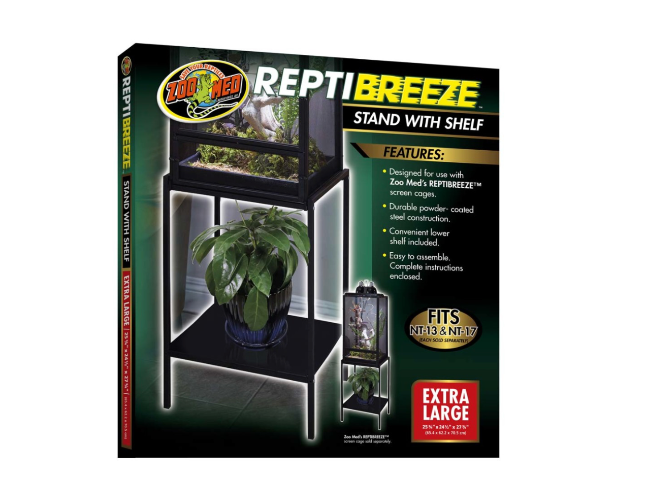 Zoo Med ReptiBreeze Stand with Shelf Large