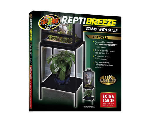 Zoo Med ReptiBreeze Stand with Shelf Large