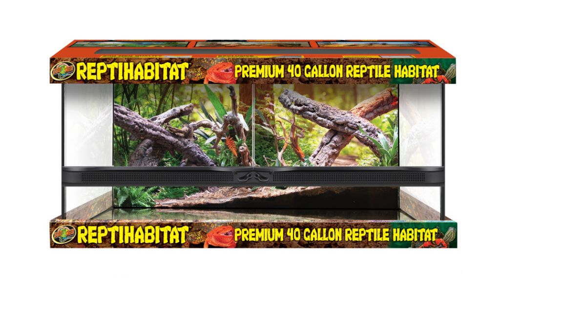 Zoo Med Double Door Reptihabitat Premium Reptile Habitat 36x18x18 40gal