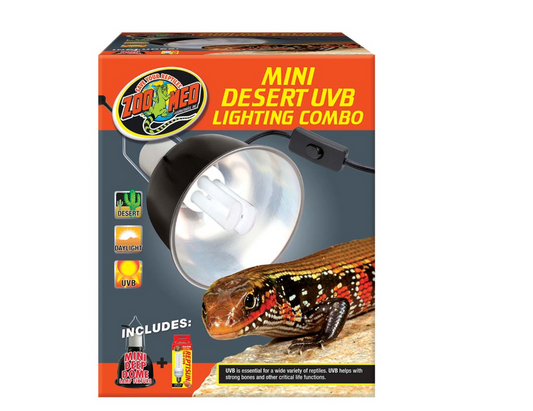 Zoo Med Mini Desert UVB Lighting Combo Pack