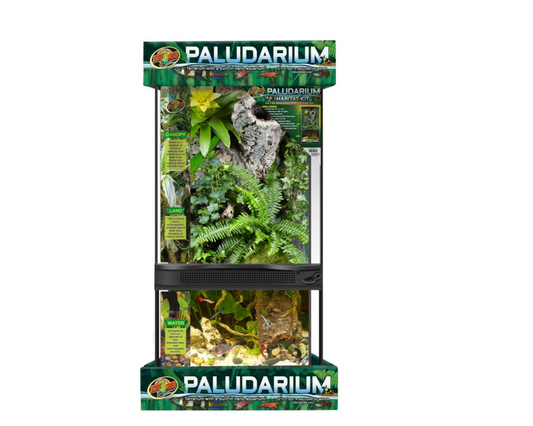 Zoo Med Paludarium Terrarium with Nano Aquarium Habitat 12x12x24 4gal