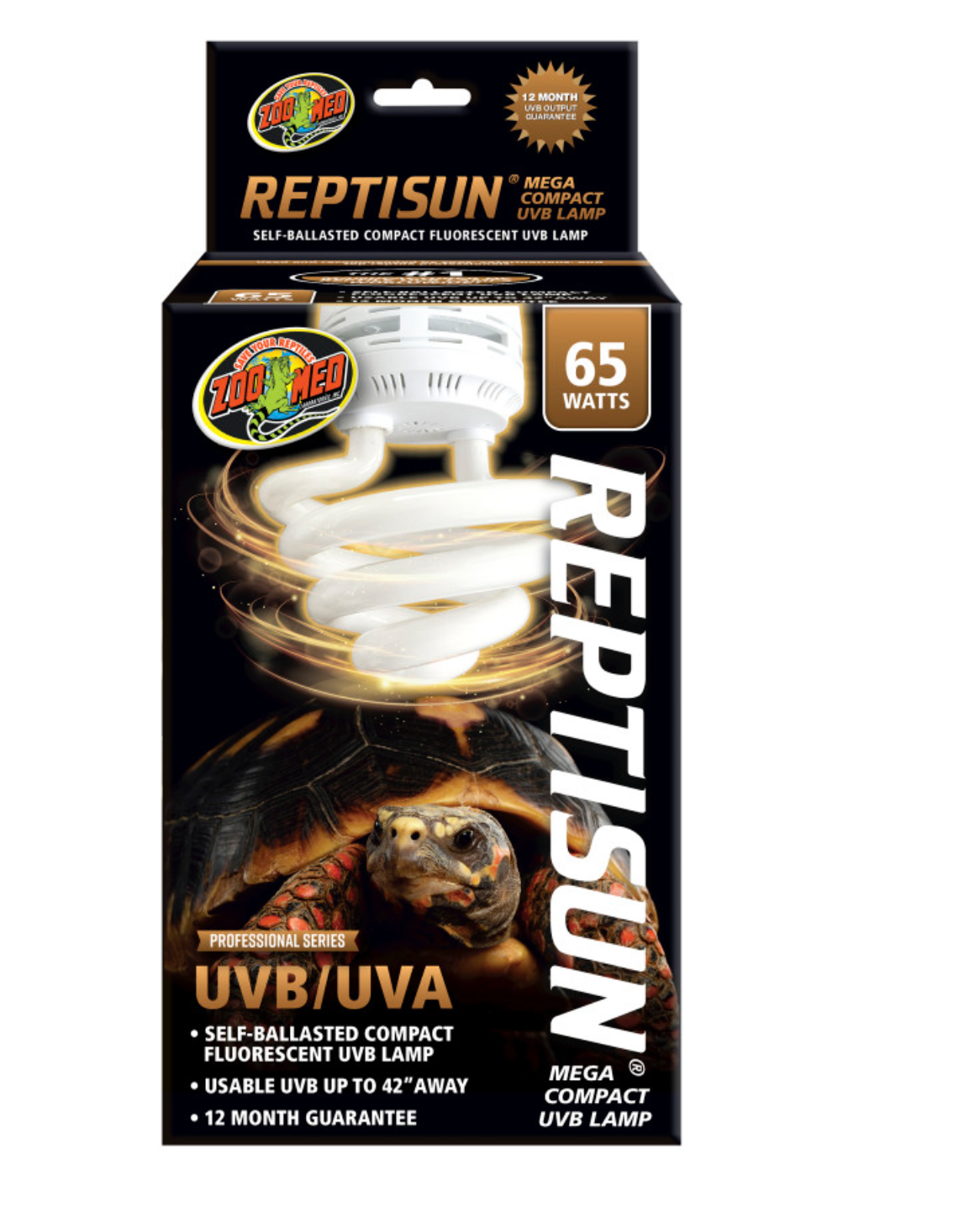 Zoo Med ReptiSun Mega Compact UVB/UVA Lamp 1ea/65 W