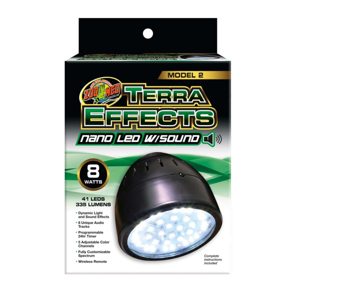 Zoo Med Terra Effects Model 2 Nano LED Light with Sound 8watts