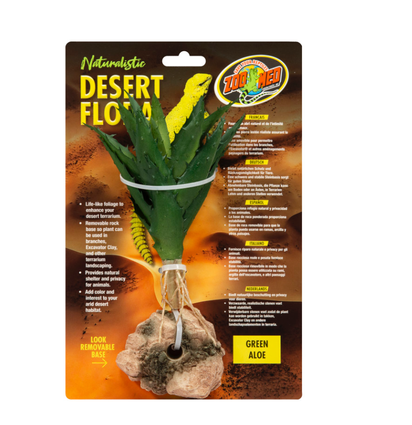 Zoo Med Desert Flora Plant Green Aloe, 1ea/One Size