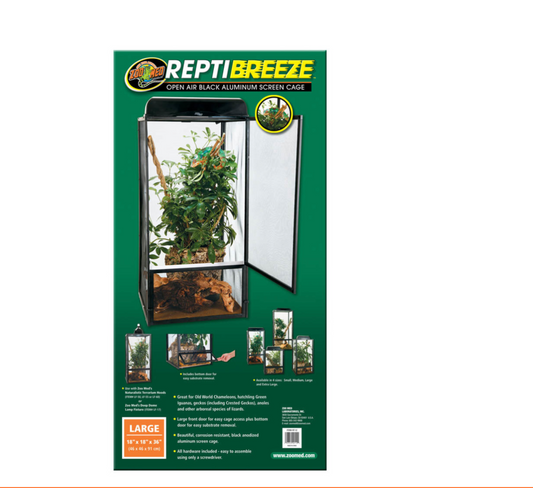 Zoo Med ReptiBreeze Screen Terrarium Large 18x18x36
