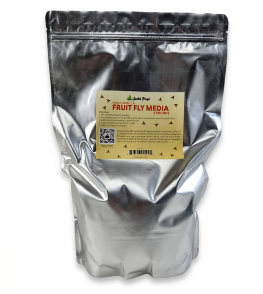 Josh's Frogs Hydei Fruit Fly Media | 3 lbs. (makes 20 fruit fly cultures)