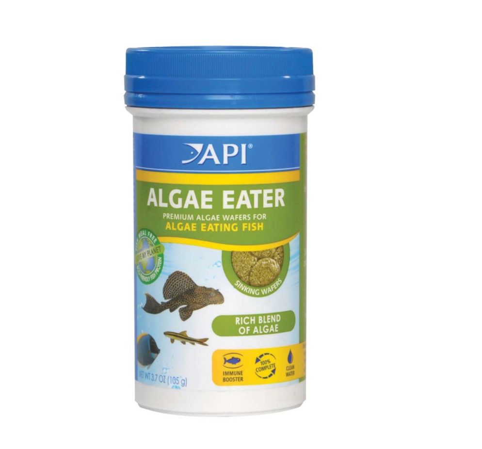 API Algae Eater Premium Sinking Wafer Fish Food 3.7 oz
