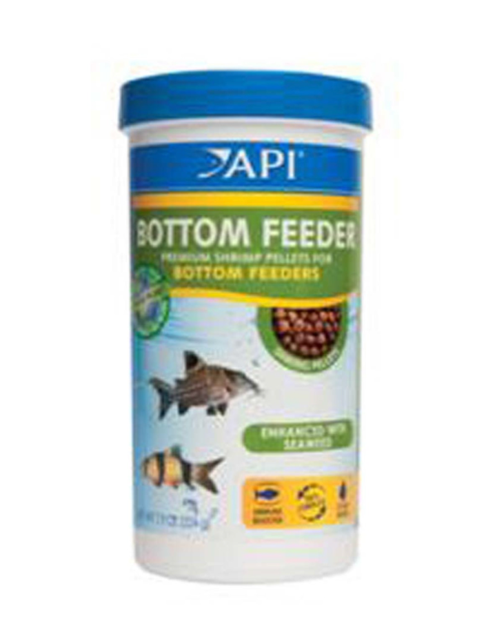 API Bottom Feeder Premium Shrimp Sinking Pellets Fish Food 7.9oz