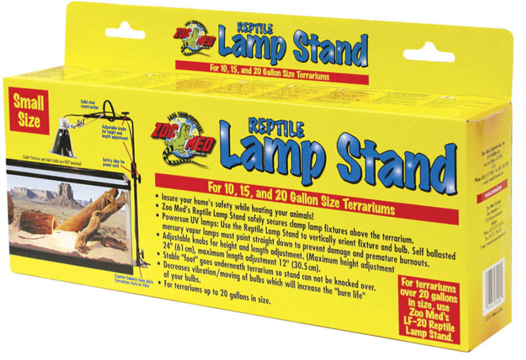 Zoo Med Reptile Lamp Stand Black, 1ea/SM