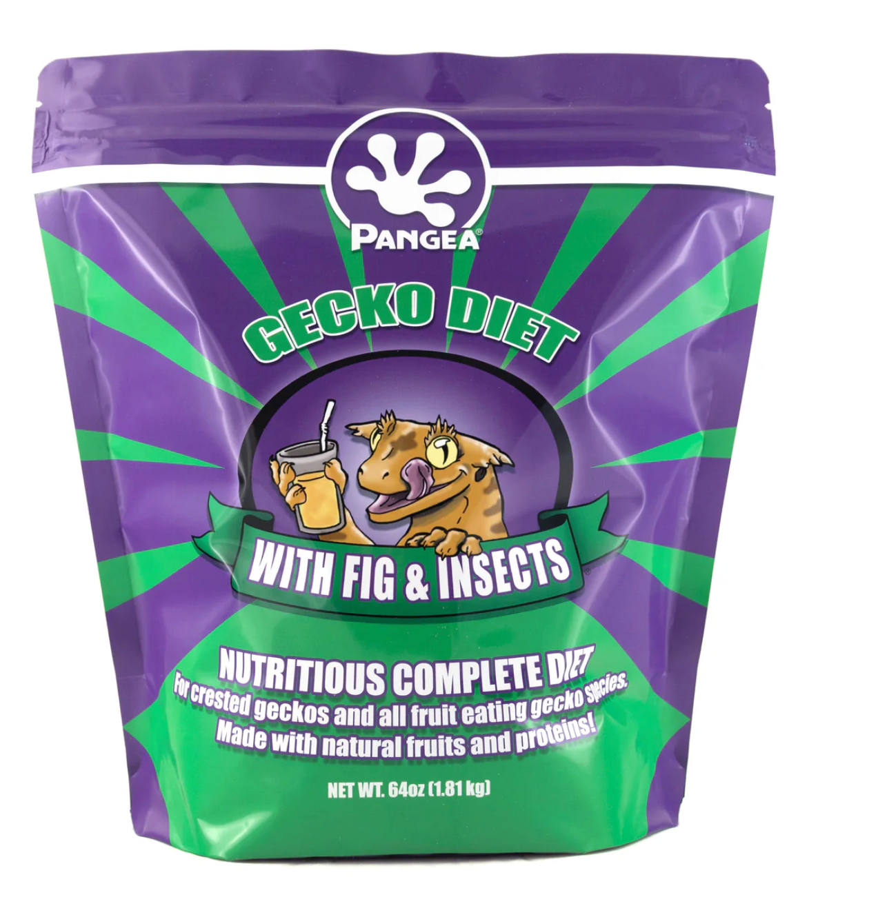 Pangea Gecko Diet with Fig & Insects™ - 64 oz.