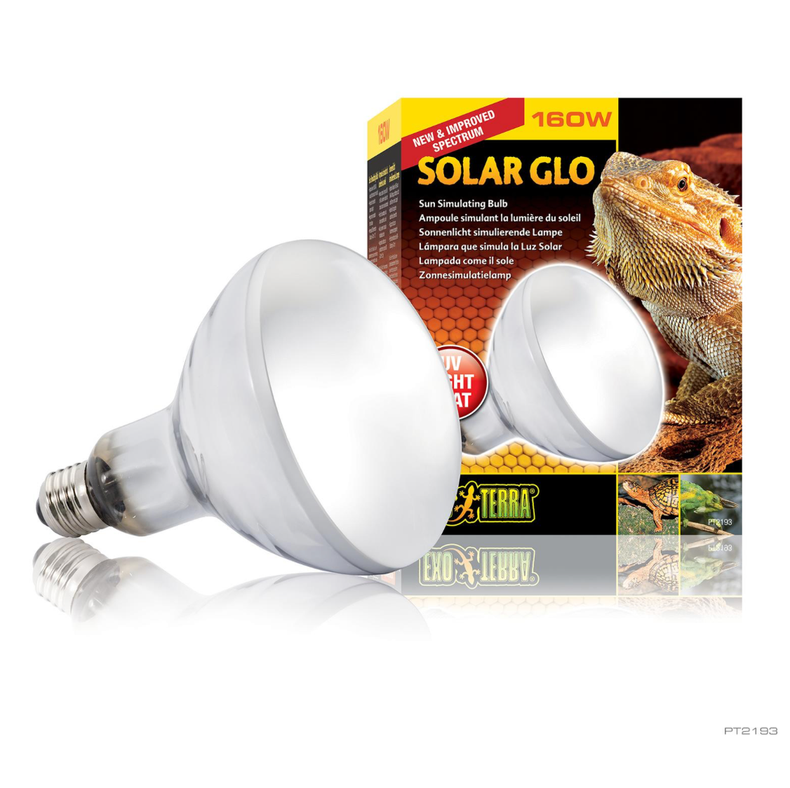 EXO TERRA SOLAR GLO LMP 160WT SELF BALLASTED MERCURY VAPOR