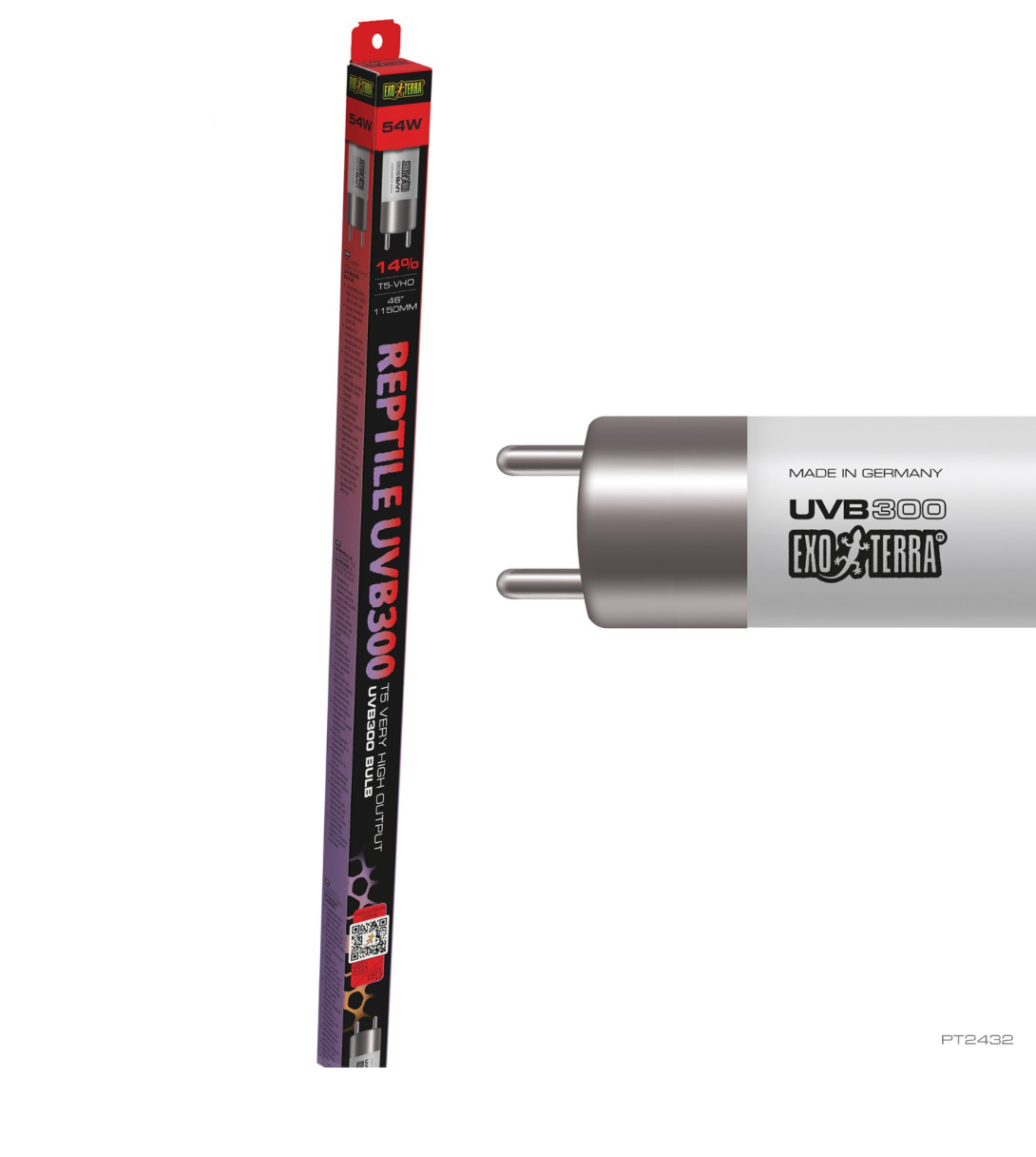 Exo Terra Reptile UVB300 VHO T5 Bulb 46"