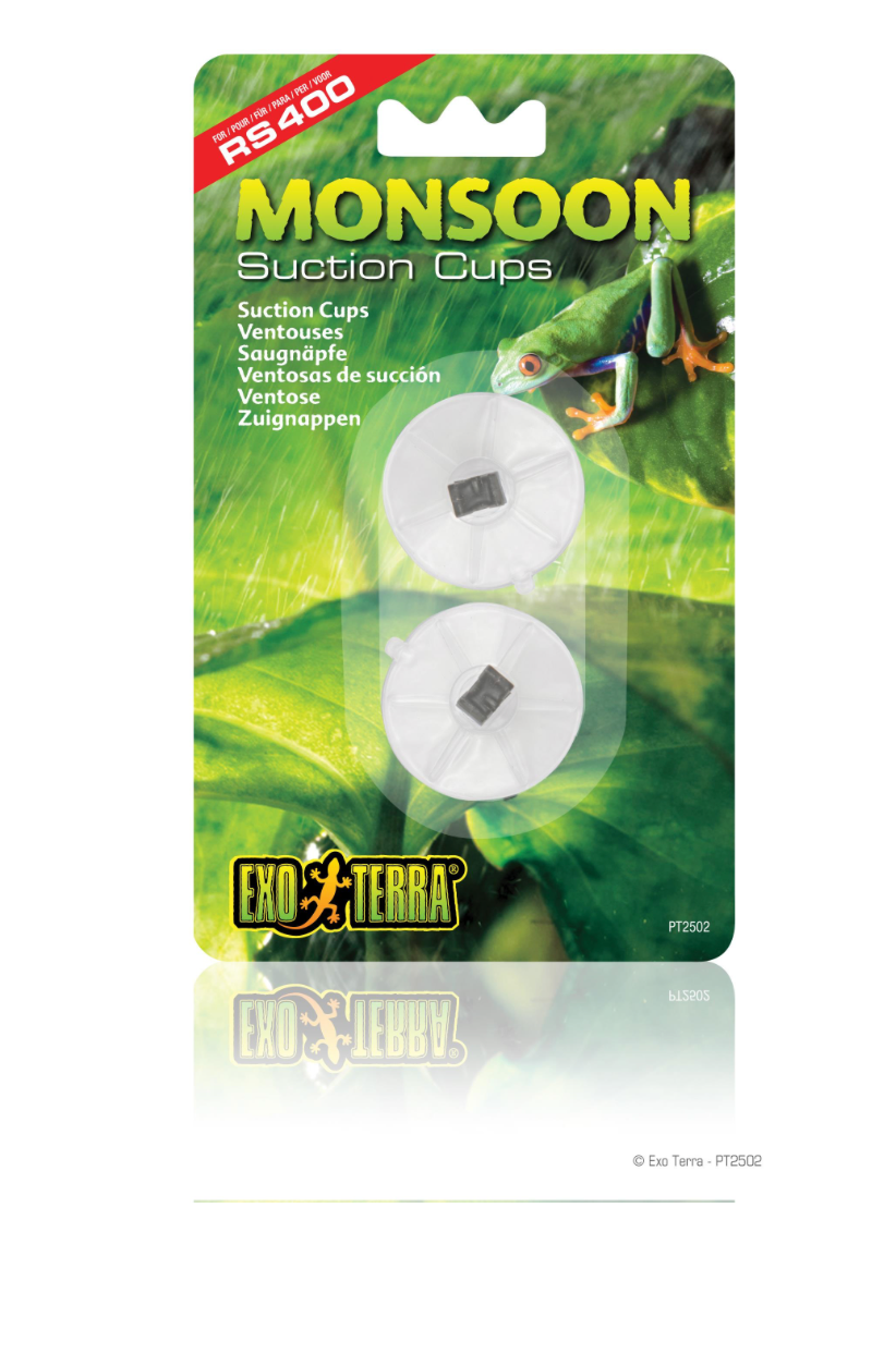 EXO TERRA MONSOON CUP 2PCK SUCTION