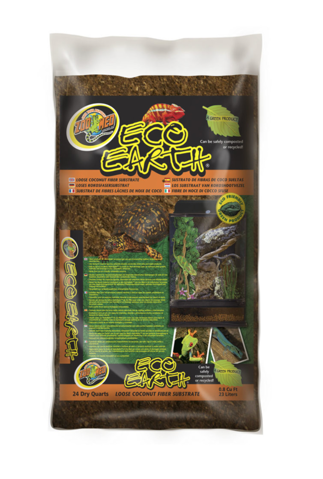 Zoo Med Eco Earth Coconut Fiber Substrate Brown, 1ea/24 qt