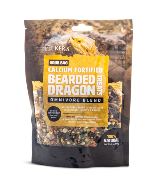 Fluker's Grub Bag Bearded Dragon Omnivore Blend Treats 1ea/4 oz