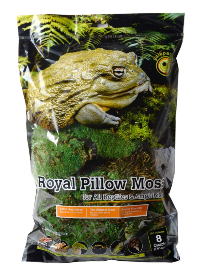 Galapagos Royal Pillow Moss for Tropical & Forest Tanks Fresh Green, 1ea/8 qt