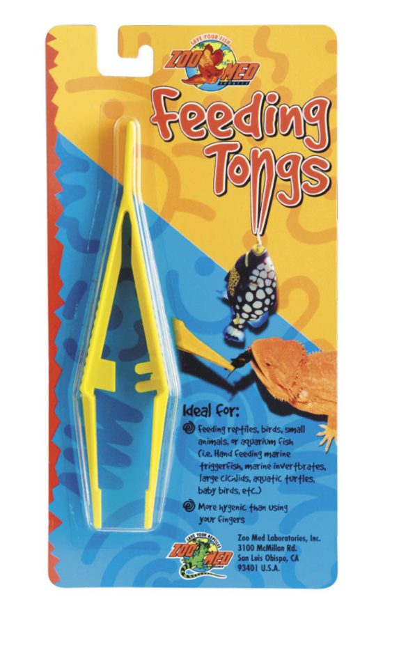 Zoo Med Deluxe High Quality Feeding Tongs Yellow, 1ea/6 in
