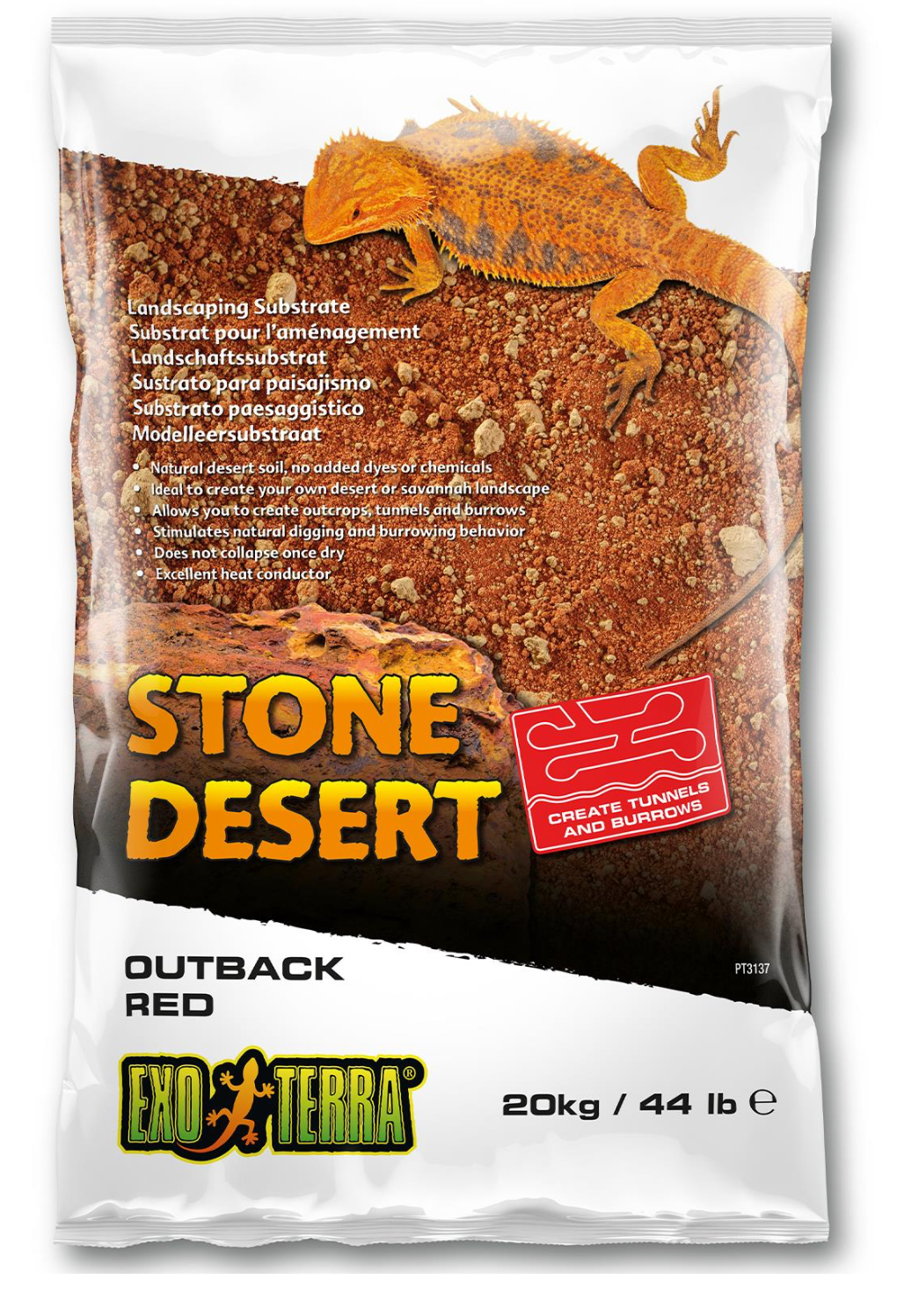Exo Terra Outback Red Stone Desert Substrate 44 lb