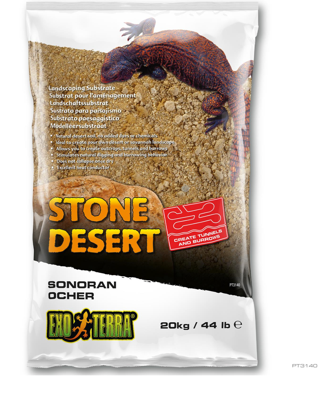 Exo Terra Sonoran Ocher Stone Desert Substrate 44 lb