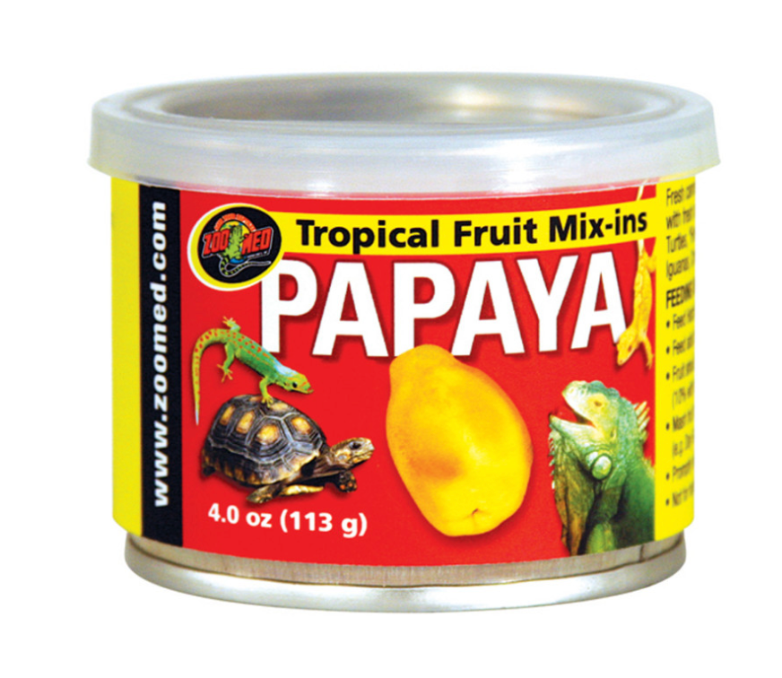 Zoo Med Fruit Mix-Ins Papaya Reptile Wet Food 1ea/3.4 oz