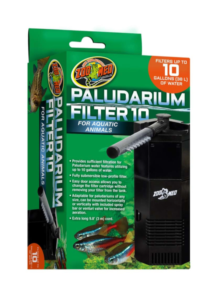 Zoo Med Paludarium 10 Internal Filter Black, 1ea