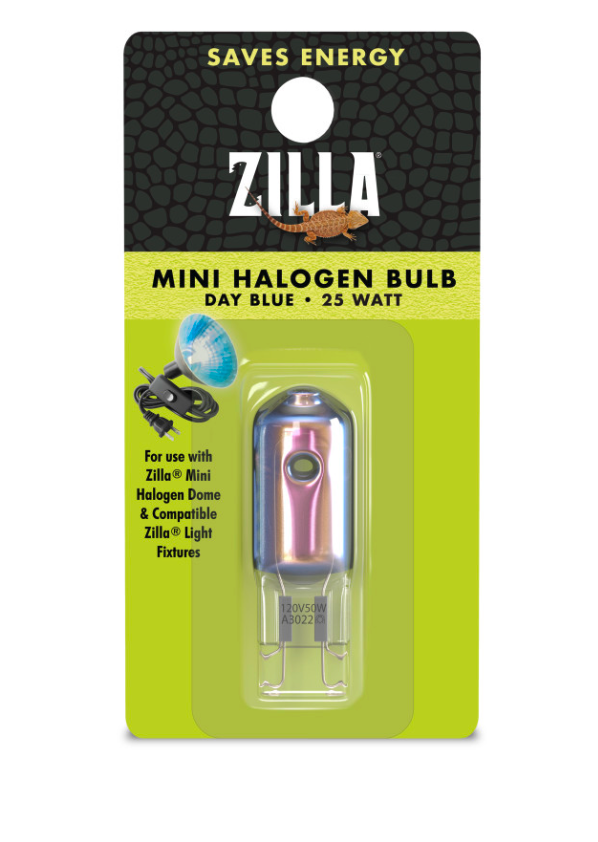 Zilla Mini Halogen Bulb Day Blue, 1ea/25 W