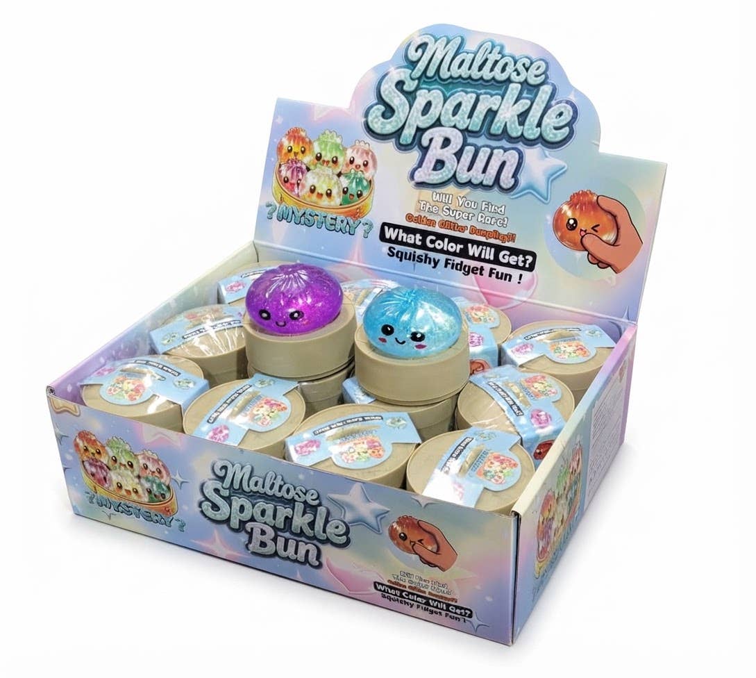 K & S WHOLESALE INC - Maltose Mini Sparkle Dumplings Assorted- 24 CT PDQ Display